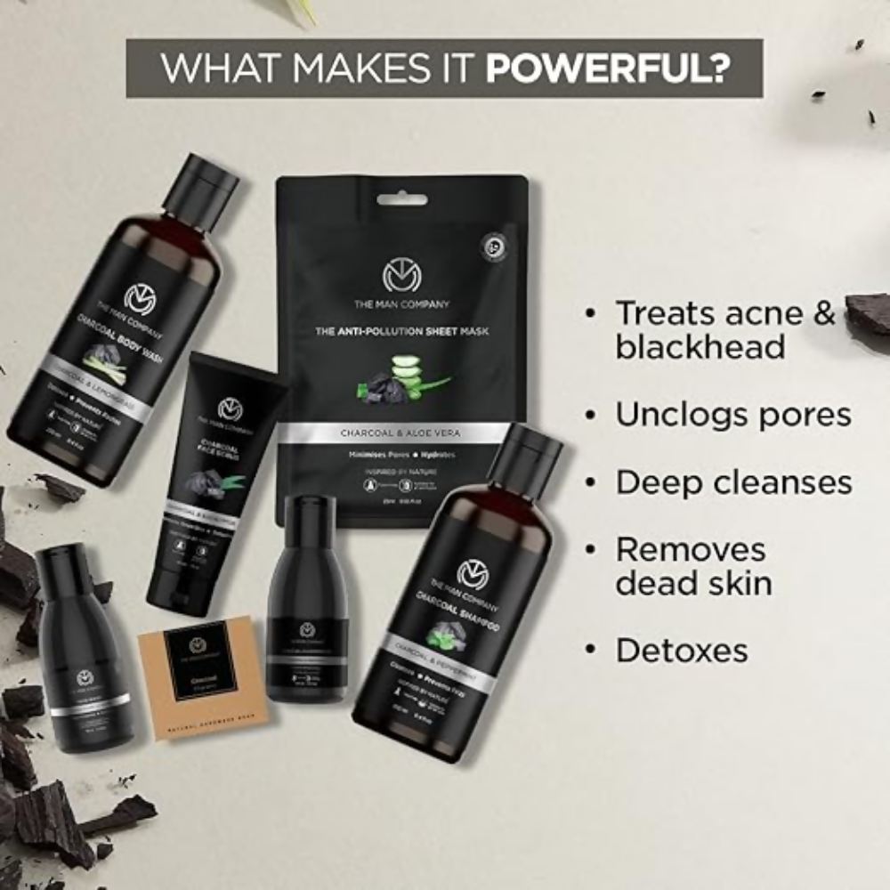 The Man Company Ultimate Charcoal Detan Kit  Grab2Buy The Man Company Grab2Buy