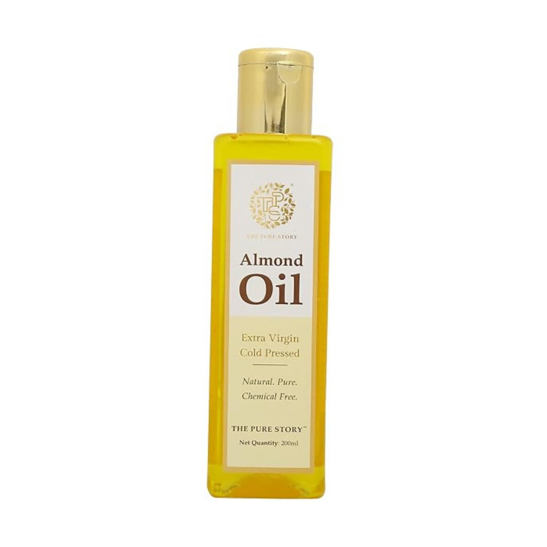 The Pure Story Sweet Almond Oil Pure Cold Pressed For Hair, Skin, Face Care & Massage  Grab2Buy The Pure Story Grab2Buy