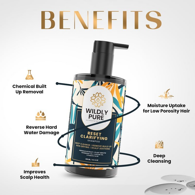 Wildly Pure Clarifying Shampoo For Hard Water & Metal Damage  Grab2Buy Wildly Pure Grab2Buy