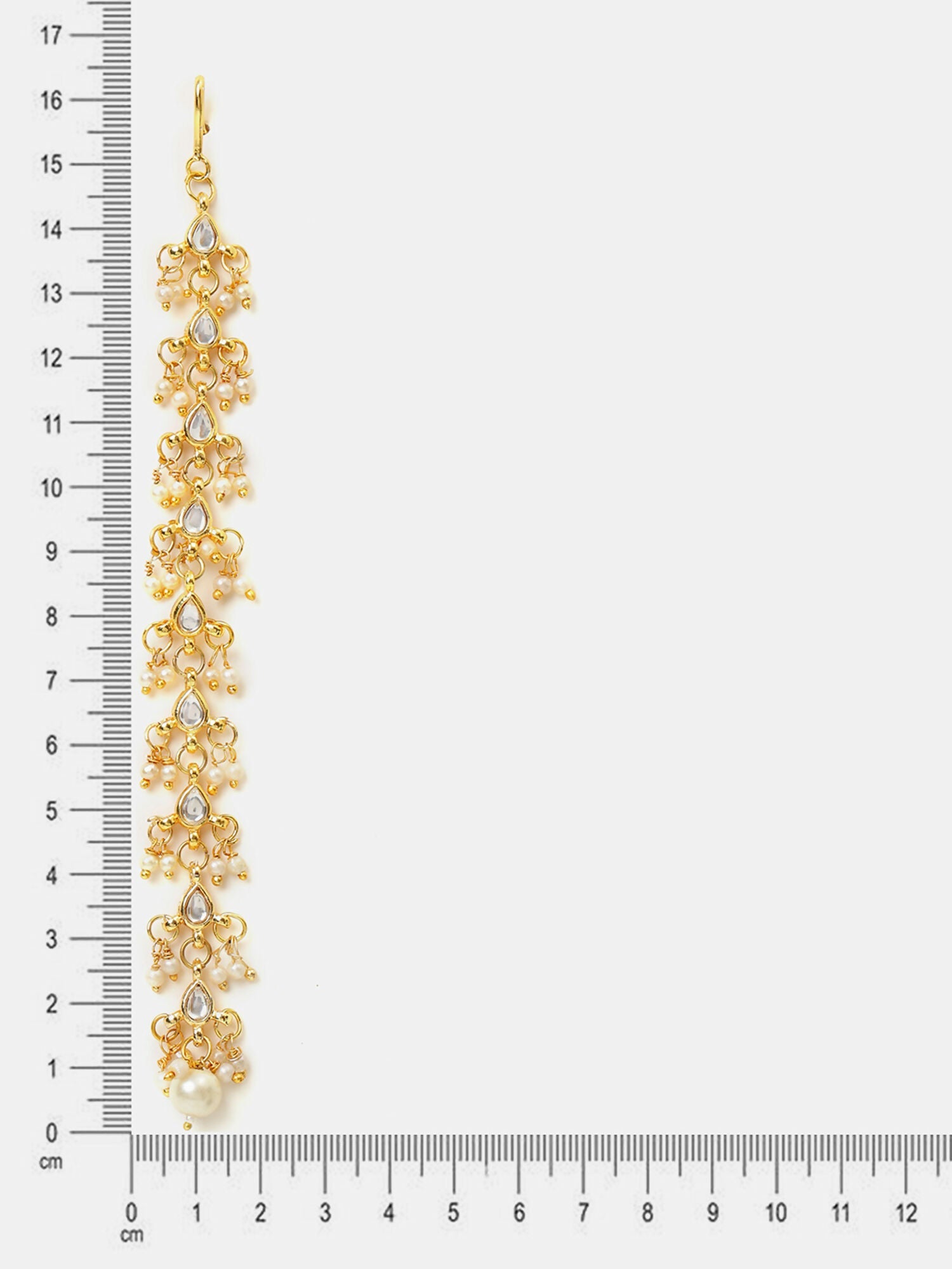 Ruby Raang Pearl And Stones Earrings