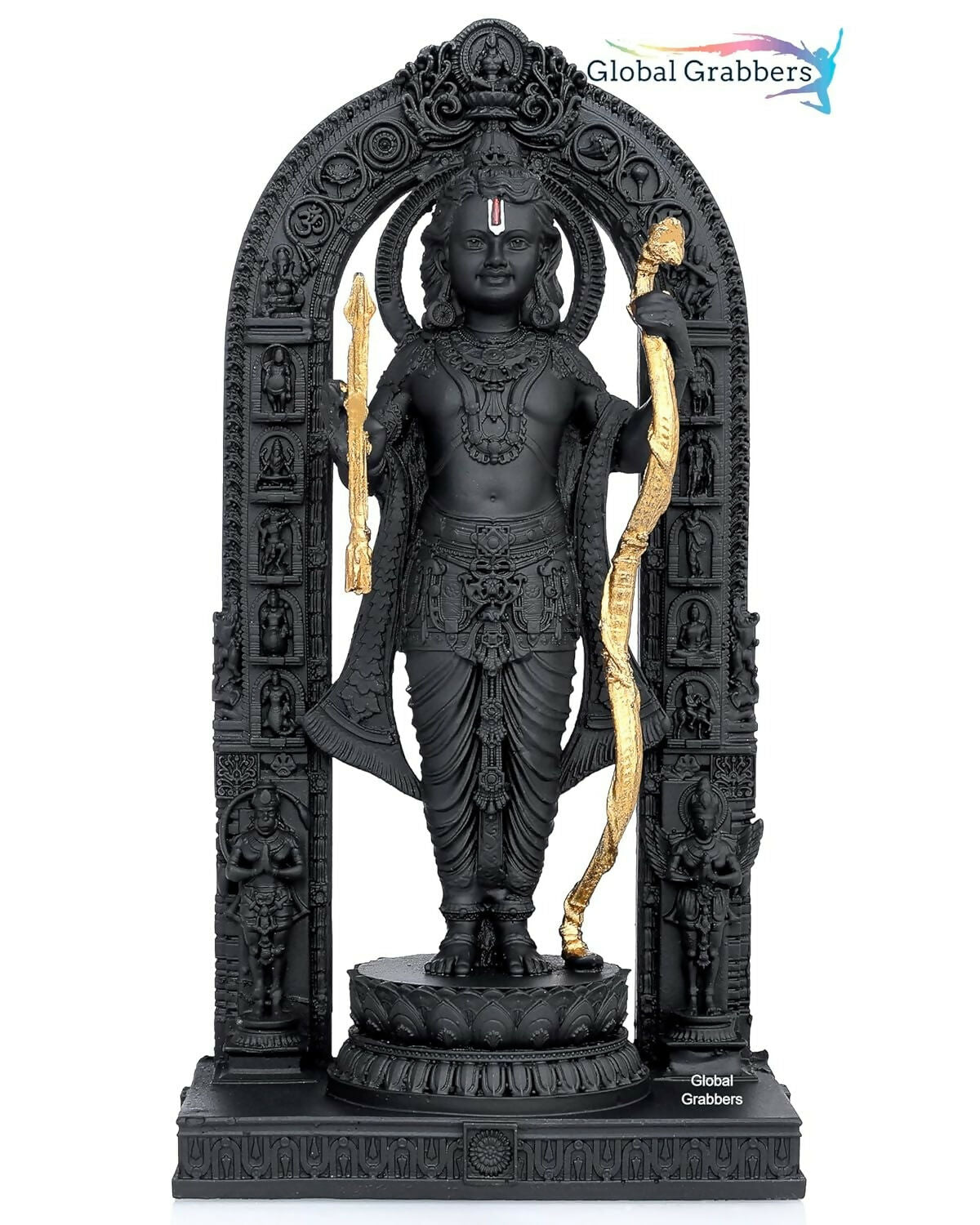 Global Grabbers Polyresin 3D Ram Lalla Ayodhya Idol - Grab2buy
