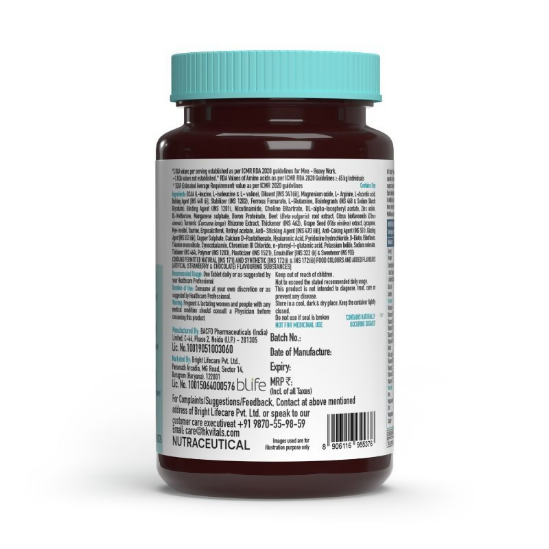 HK Vitals Advanced Multivitamin With Bcaa Tablets 