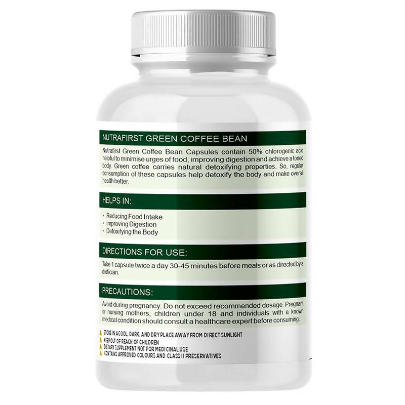 Nutrafirst Green Coffee Bean Extract Capsules - Grab2buy