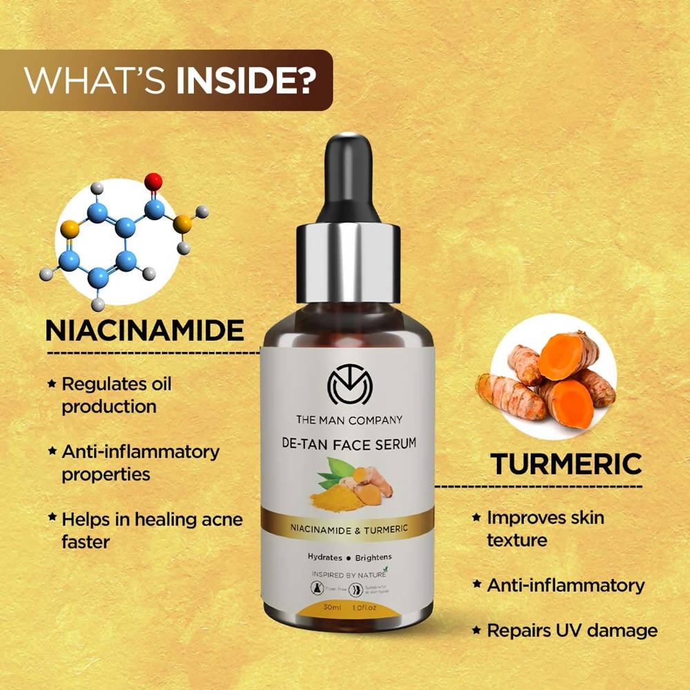The Man Company De-Tan Face Serum  Grab2Buy The Man Company Grab2Buy