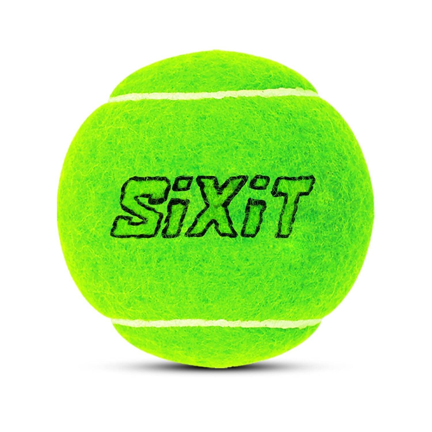 Sixit Lite Cricket Tennis Ball - Green (Pack of 6) 