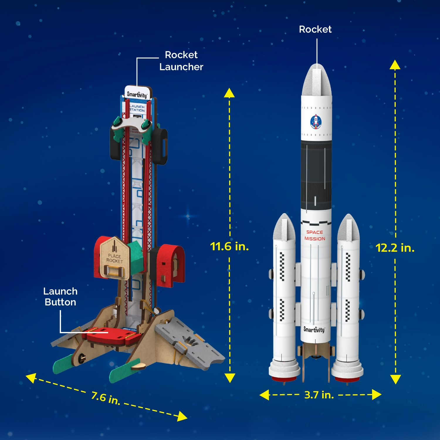Smartivity Rocket Launcher Kit for Kids 6, 7, 8, 9, 10, 11, 12 Years Old