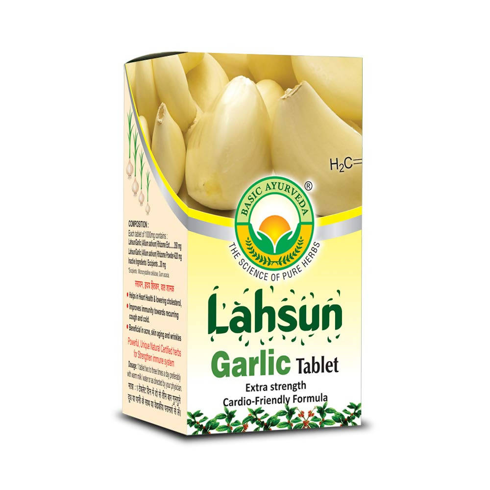 Basic Ayurveda Lahsun Garlic Tablet  Grab2Buy Basic Ayurveda Grab2Buy