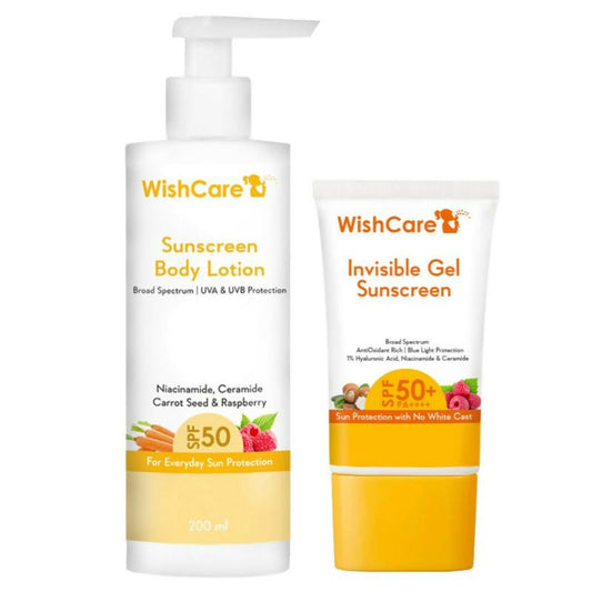 Wishcare Ceramide Sunscreen Kit - SPF 50 Broad Spectrum - PA+++ UVA & UVB Protection  Grab2Buy Wishcare Grab2Buy