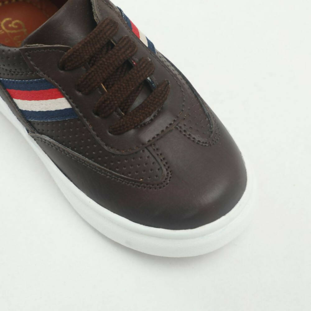 Tiny Bugs Boys Lace Up Casual Sheos - Dark Brown  Grab2Buy Tiny Bugs Grab2Buy