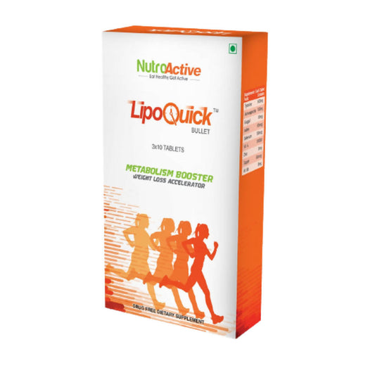 Nutroactive Lipoquick Metabolism Booster Tablets 