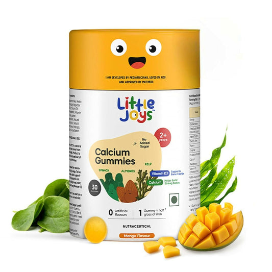 Little Joys Calcium Gummies for Kids (2+ years) -Mango Flavor 