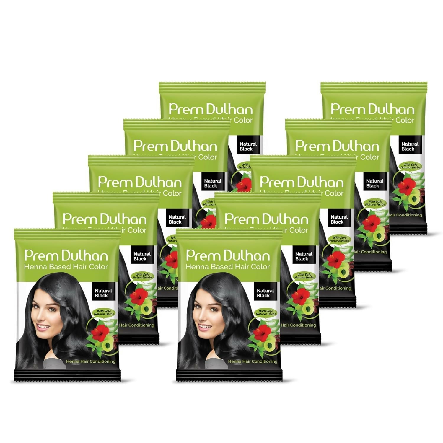 Prem Dulhan Natural Black Henna Based Hair Color