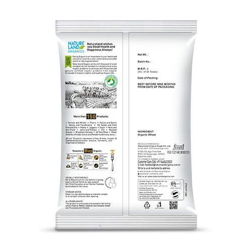Nature Land Organics Wheat Suji - Grab2buy