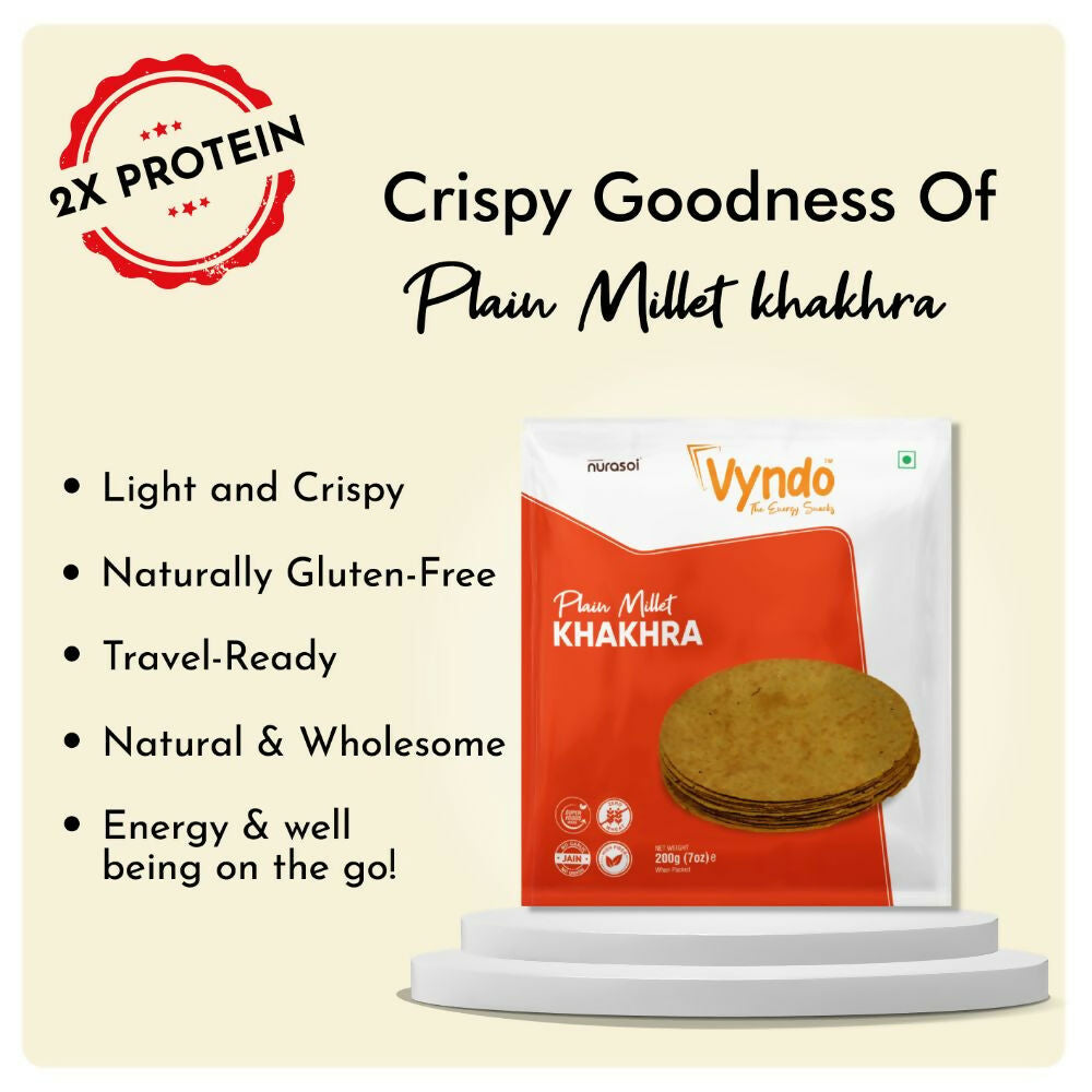 Vyndo Plain Millet Khakhra - Grab2buy