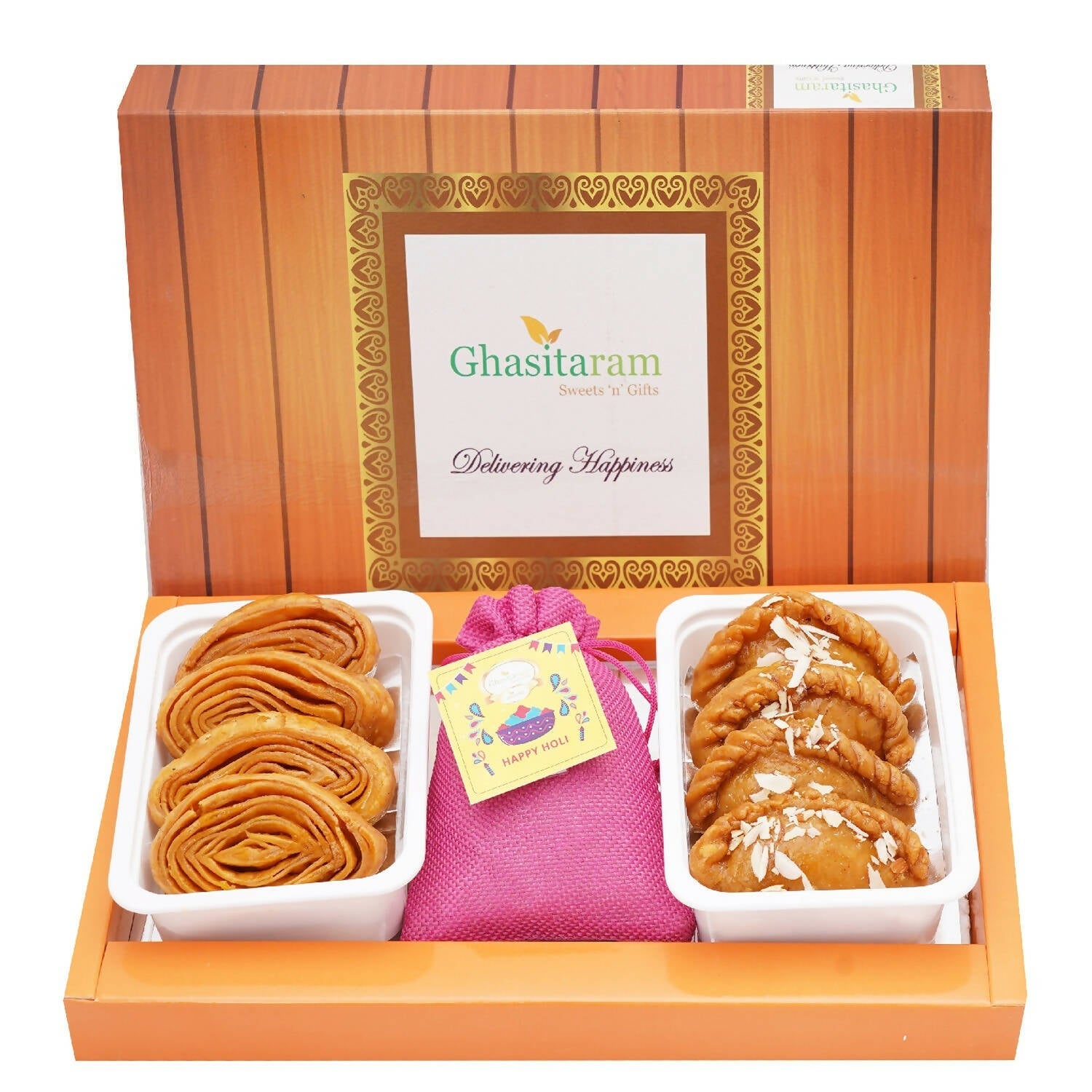 Ghasitaram Assorted Box of Khaja, Gujiyas and Thandai - Grab2buy