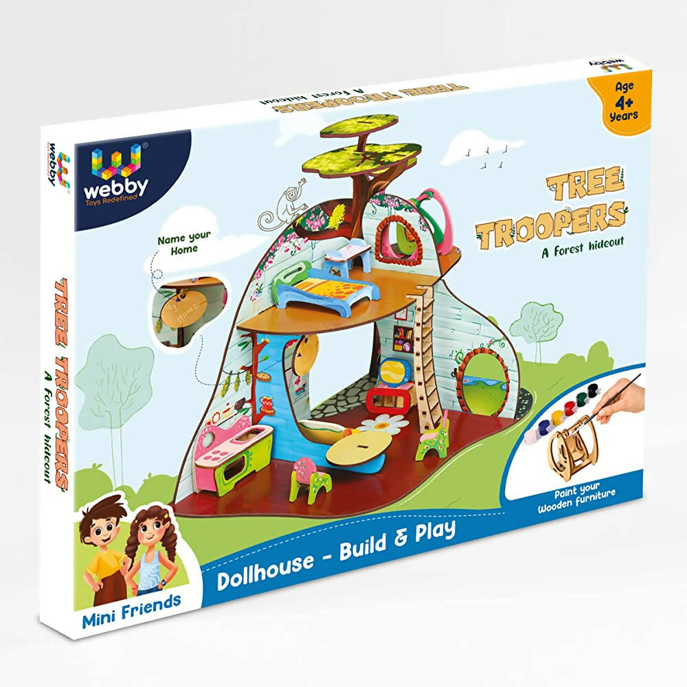 Webby Tree Troopers A Forest Hideout All Side Play Doll House for Kids  Grab2Buy Webby Grab2Buy