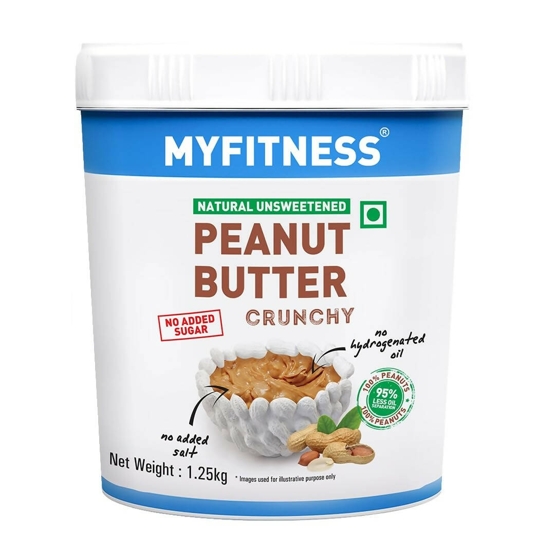 Myfitness All Natural Unsweetened Peanut Butter Crunchy - Grab2buy