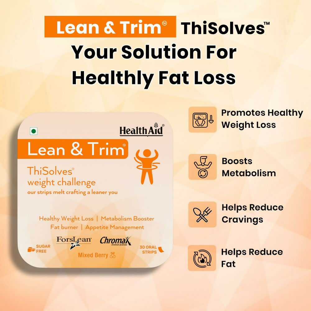 HealthAid Lean & Tirm ThiSolves Oral Strips - Grab2buy