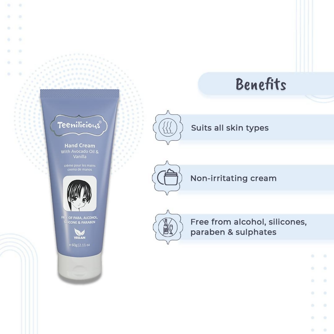 Teenilicious Hand Cream With Avocado Oil & Vanilla 