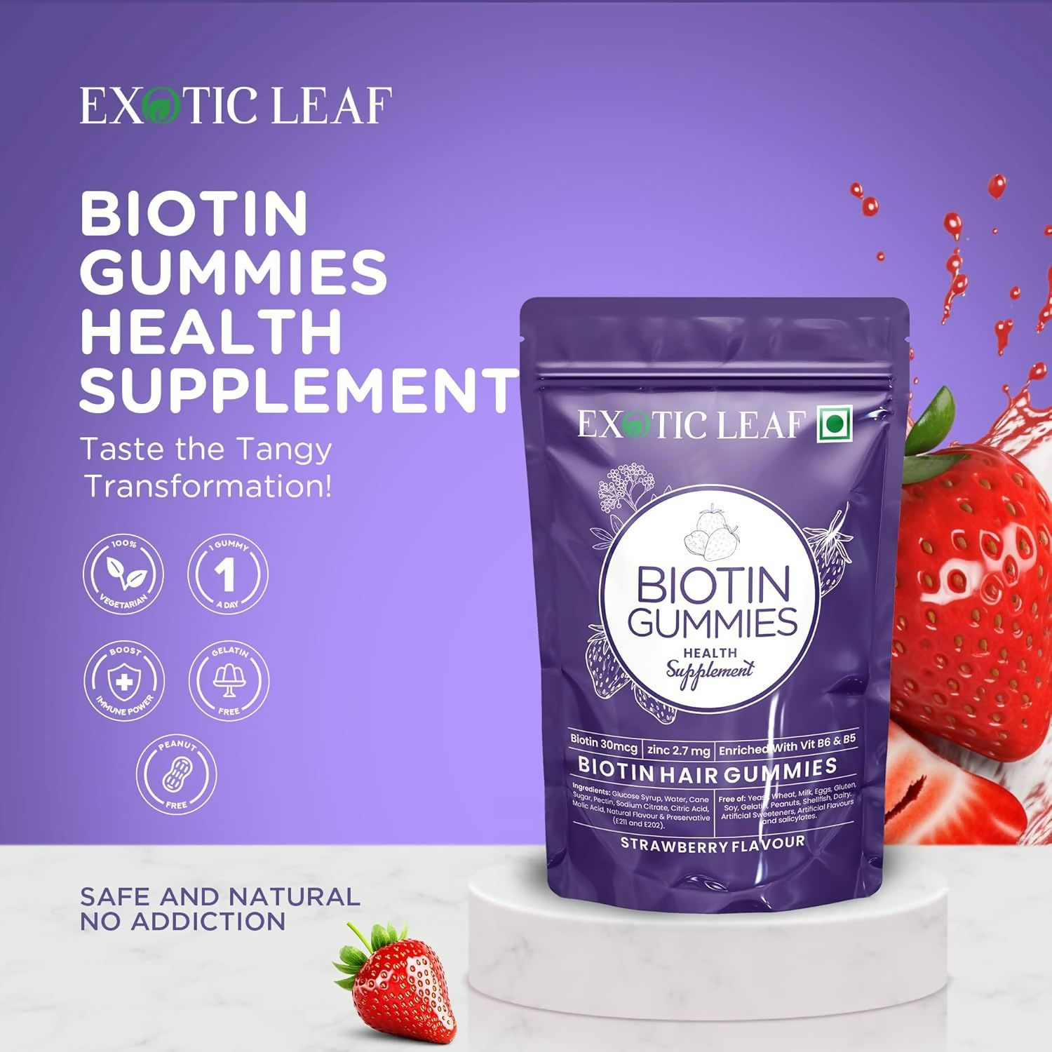 Exotic Leaf Biotin Gummies 