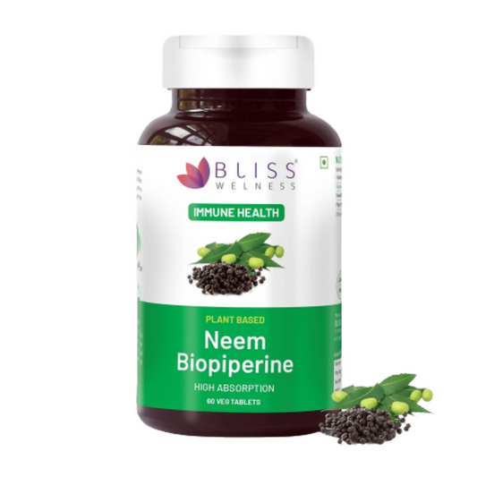 Bliss Welness Neem Biopiperine Tablets 