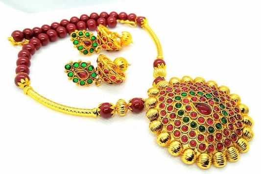 Multicolor Handmade Beaded Necklace Set
