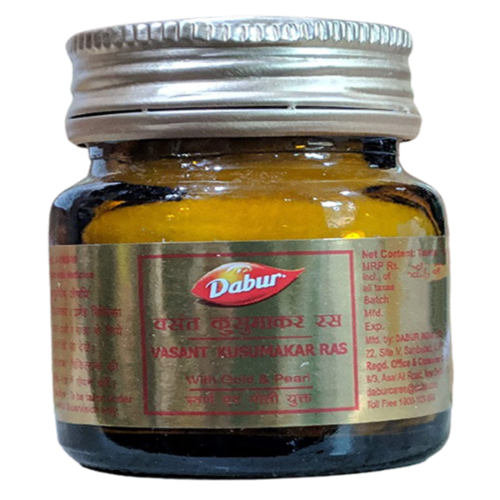 Dabur Vasant Kusumakar Ras (With Gold & Pearl) - 100 Tablets 