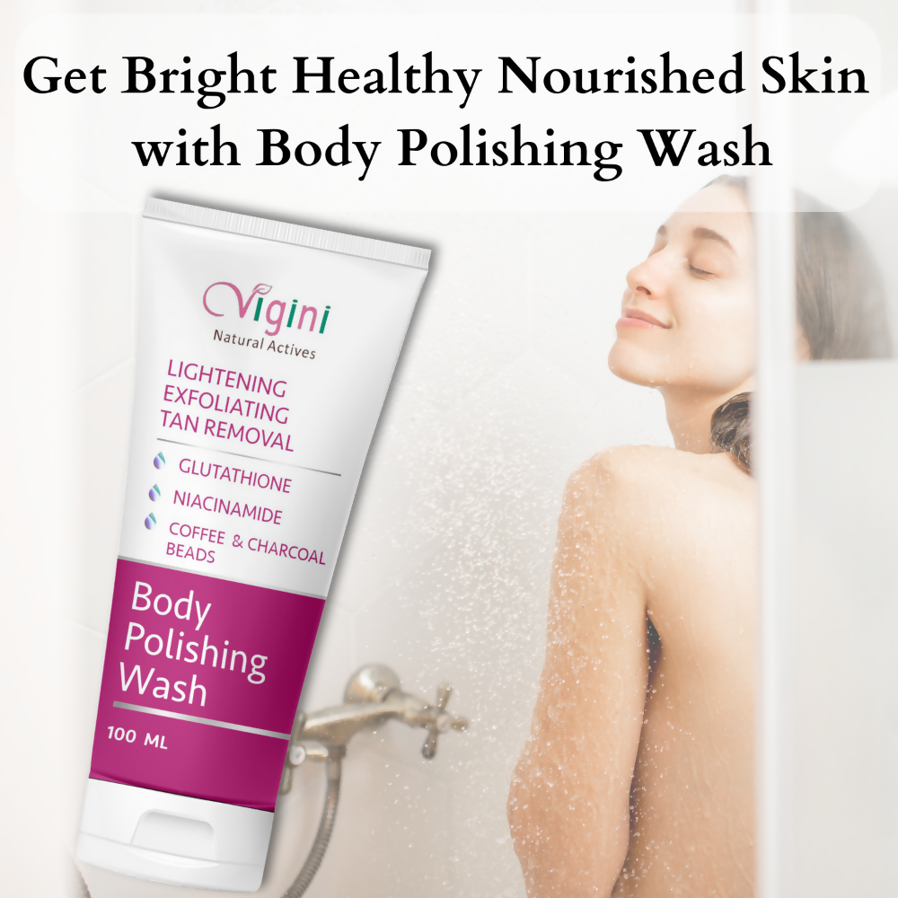 Vigini Skin Lightening Brightening Body Polishing Wash for Men Women  Grab2Buy Vigini Grab2Buy