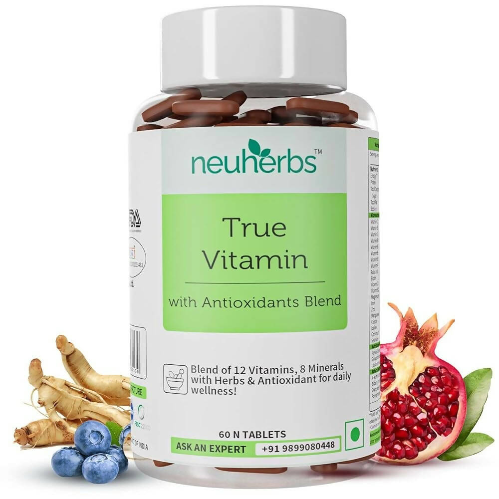 Neuherbs True Vitamin Tablets - Pomegranate Flavor 