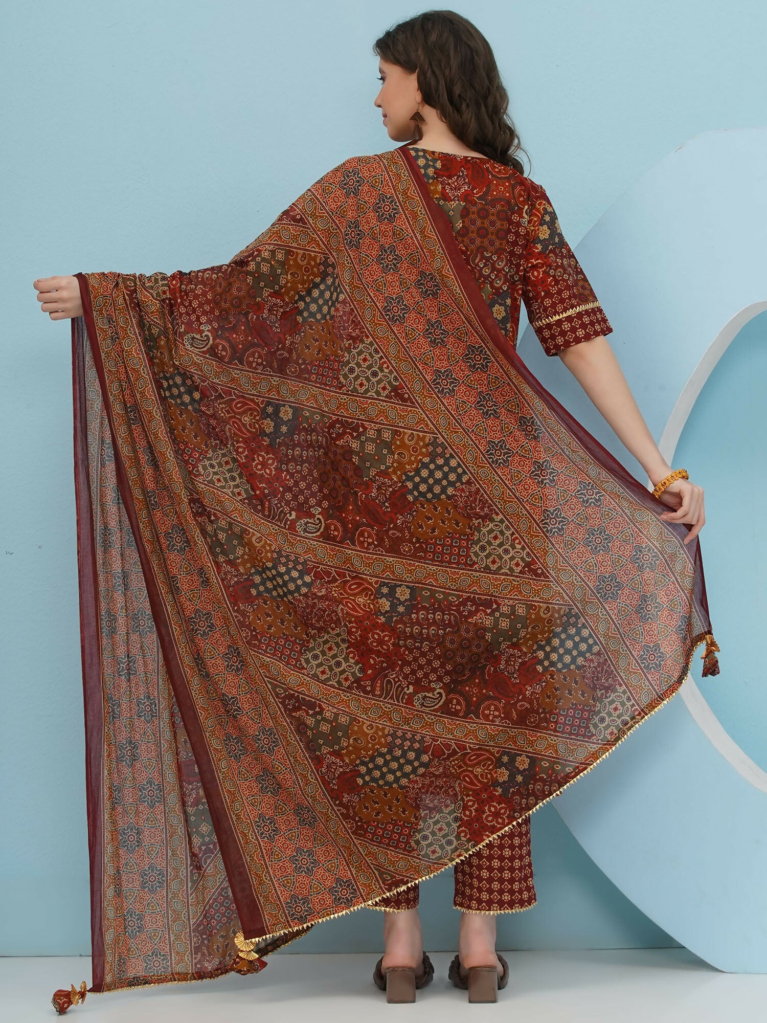 Joban Fashion Brown Suit Set