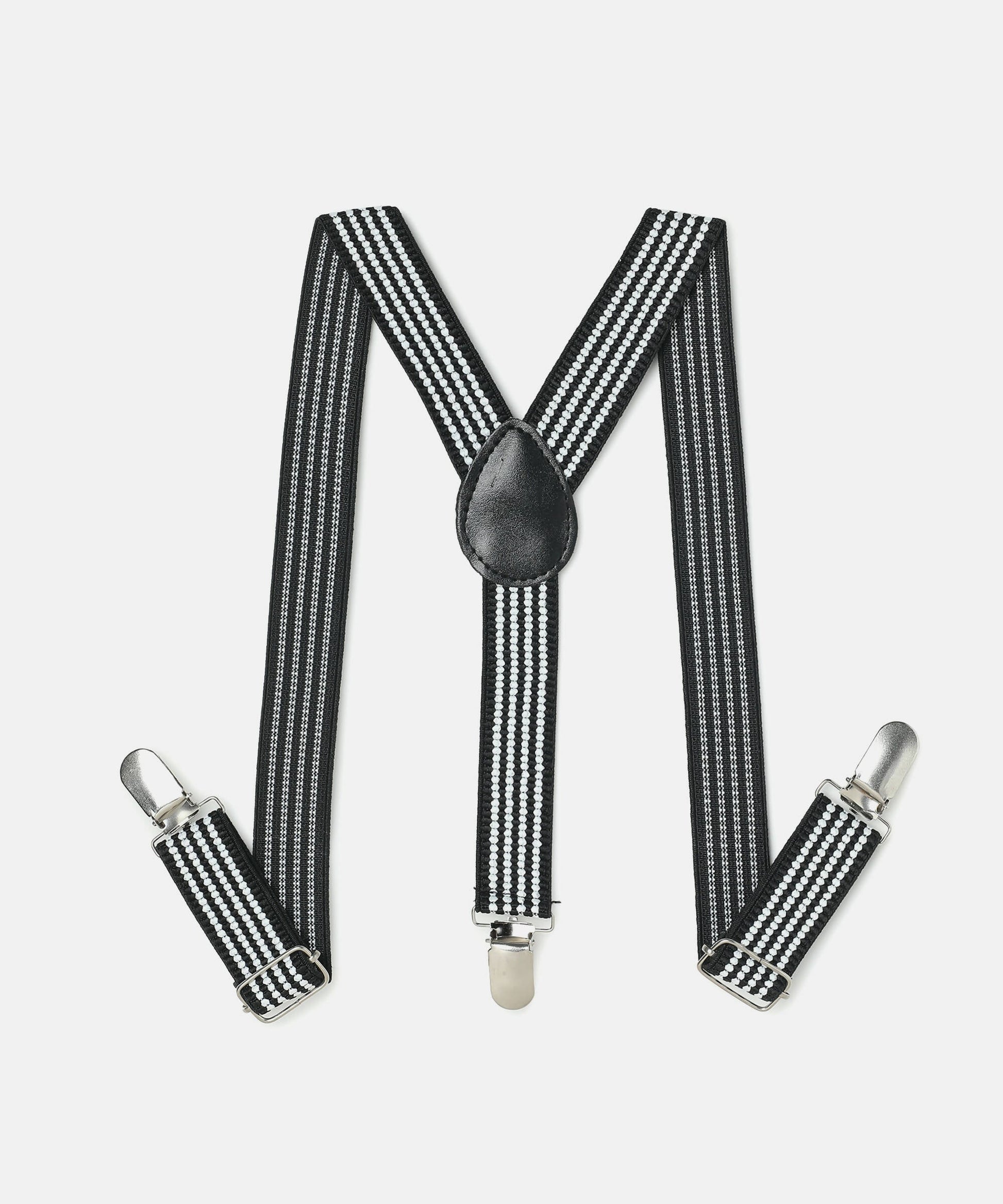 Manet Boys Strip Suspenders - Black