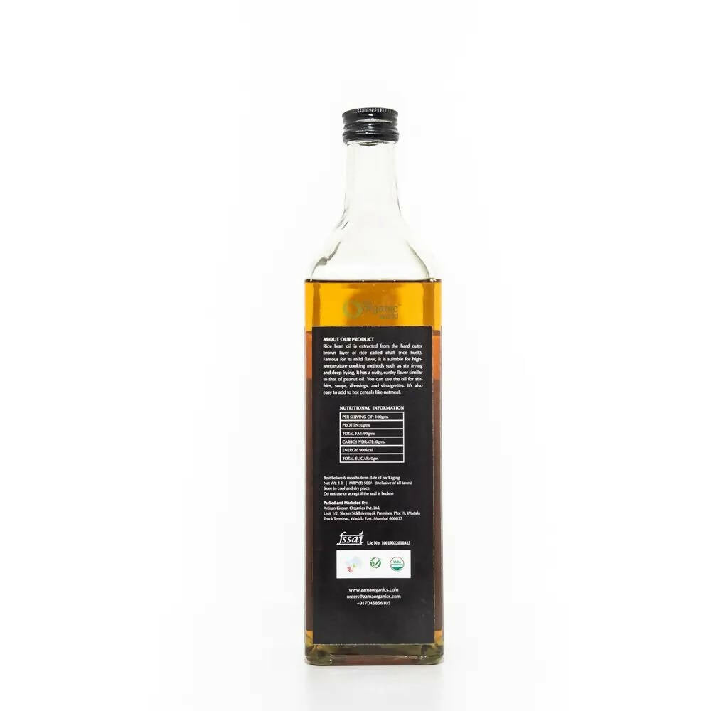 Zama Organics Rice Bran Oil 