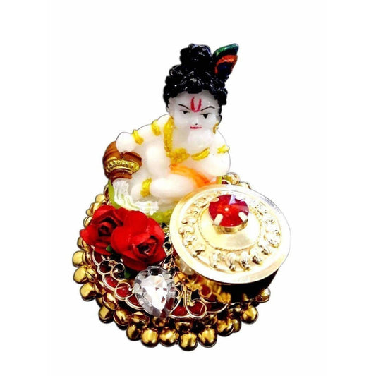 Decorative Little Krishna Kumkum Holder - Grab2buy