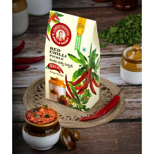 Pulla Reddy Red Chili Pickle - Grab2buy