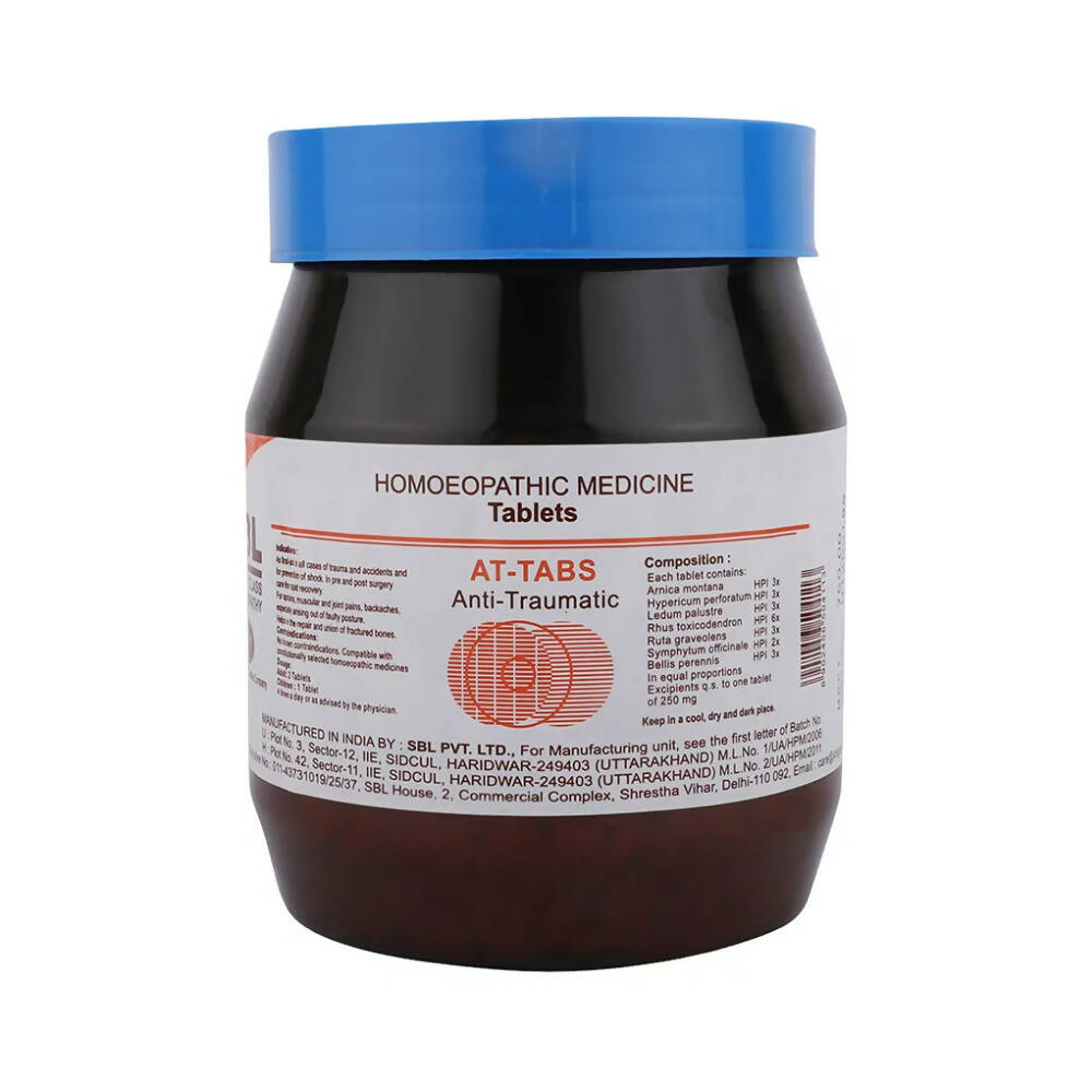 SBL Homeopathy AT-Tabs Ant - Traumatic Tablets 
