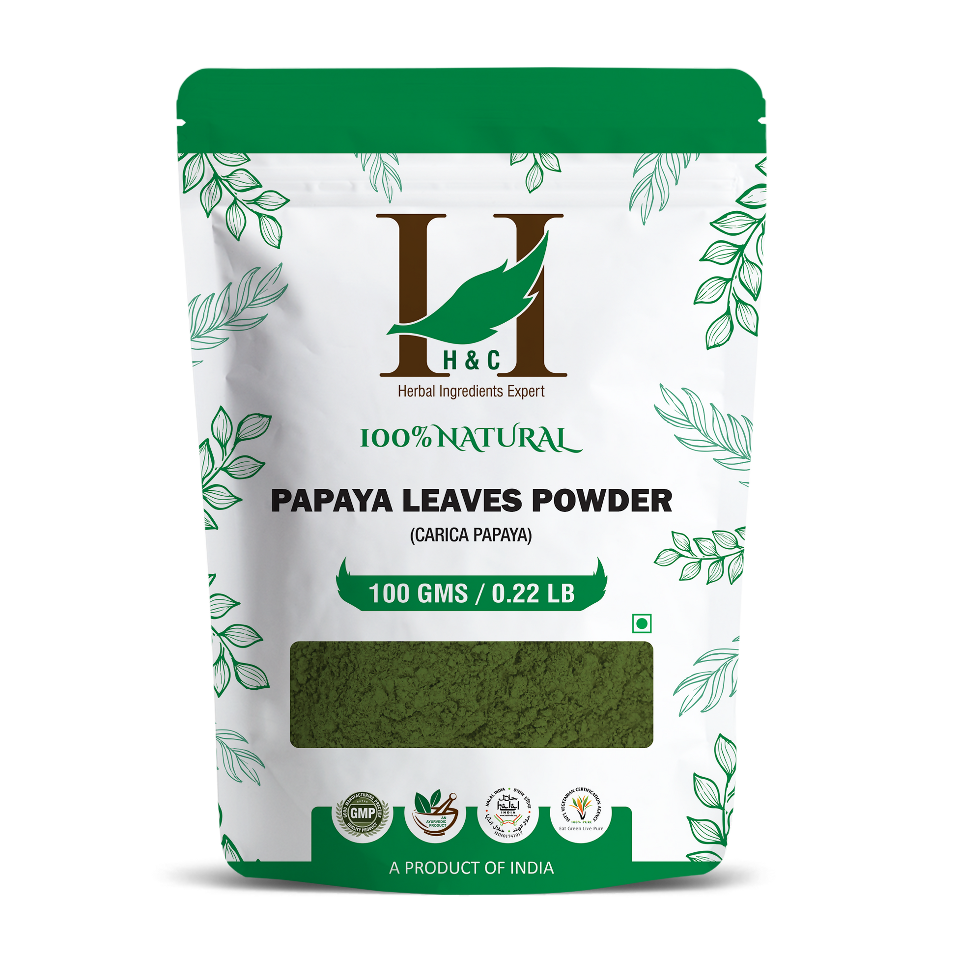 H&C Herbal Papaya Leaves Powder 