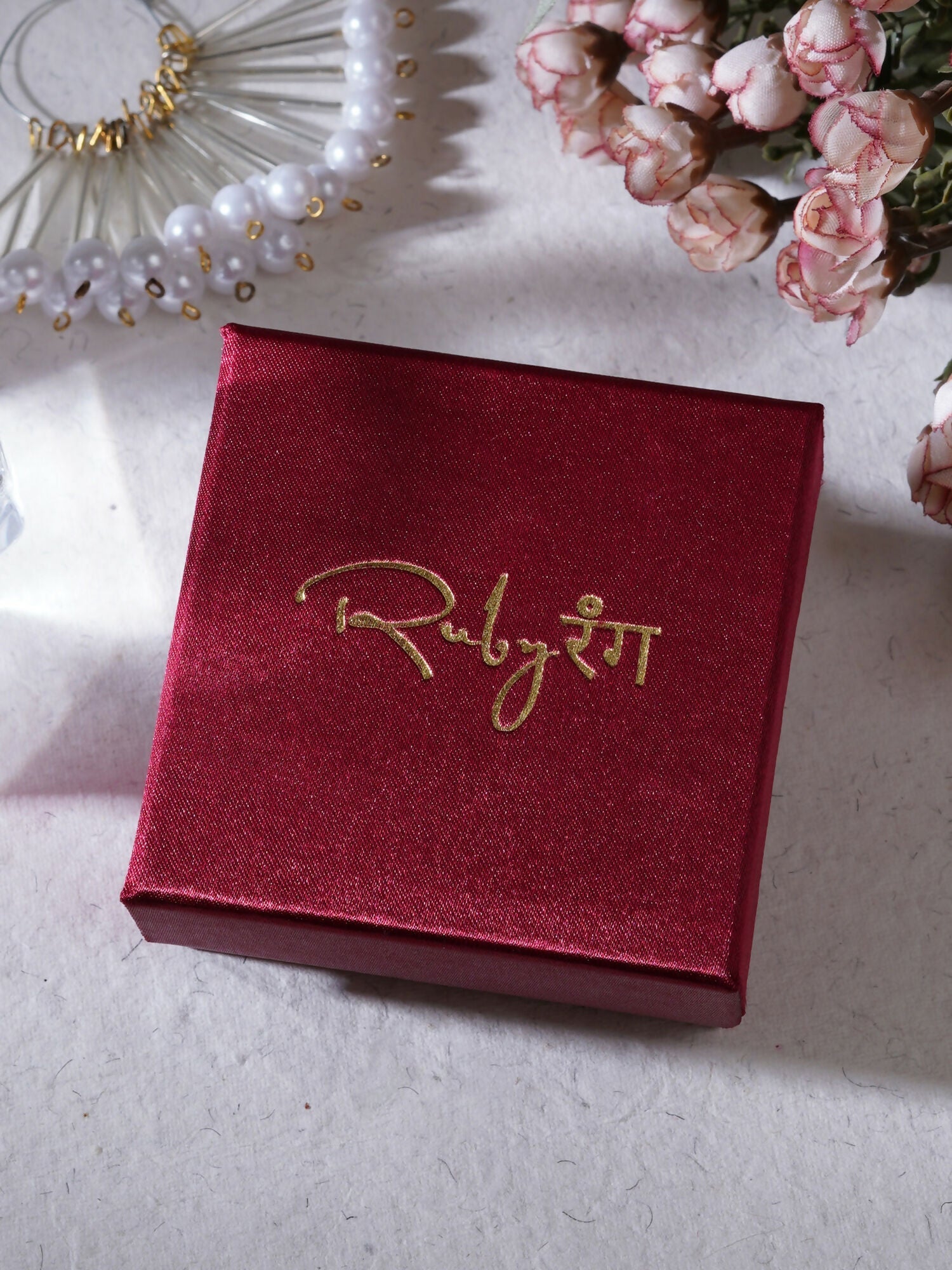 stone stud (Rose gold) - Ruby Raang - Grab2buy