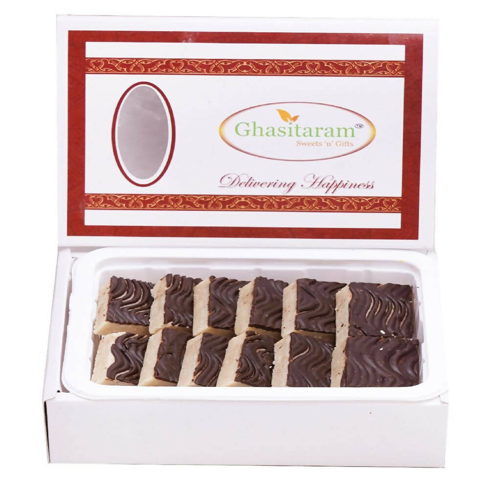 Ghasitaram Chocolate Coated Kaju Katli Sweets 