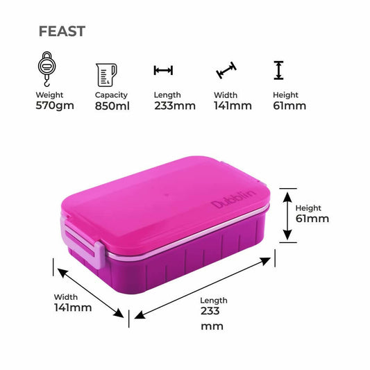 Dubblin Feast Stainless Steel Lunch Box - Grab2buy