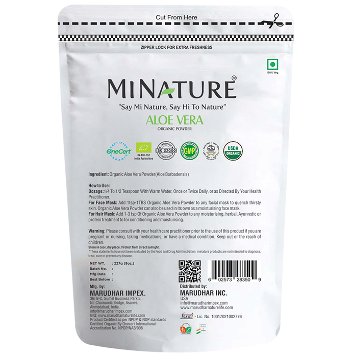 Minature Aloe Vera Organic Powder 