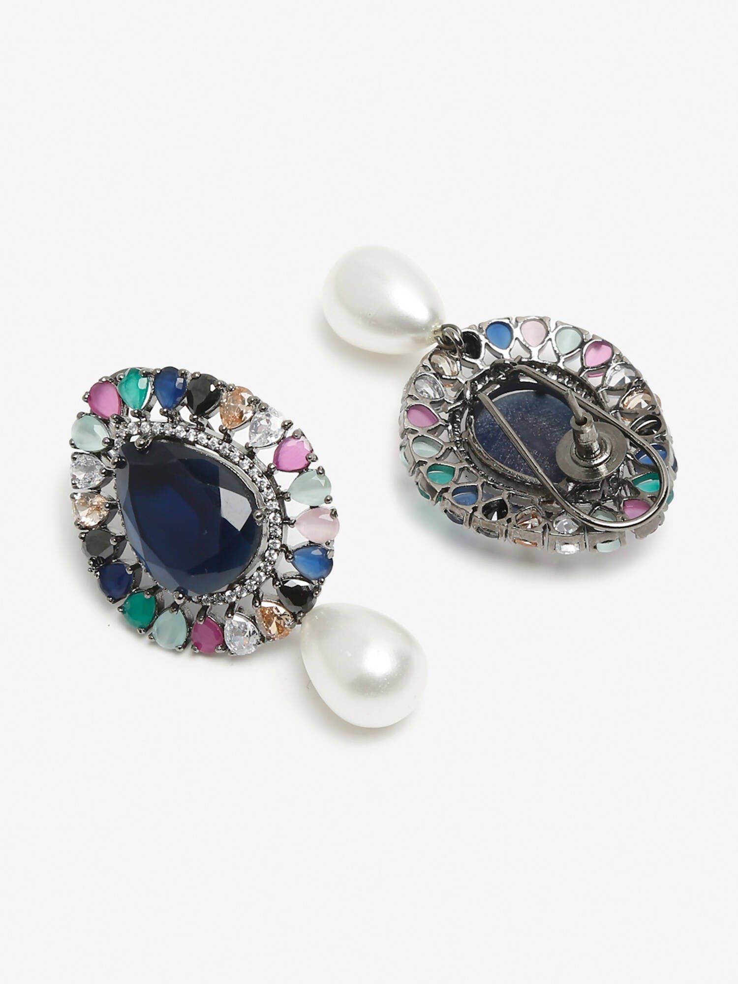 Multicoloured Contemporary Studs Earrings - Ruby Raang - Grab2buy