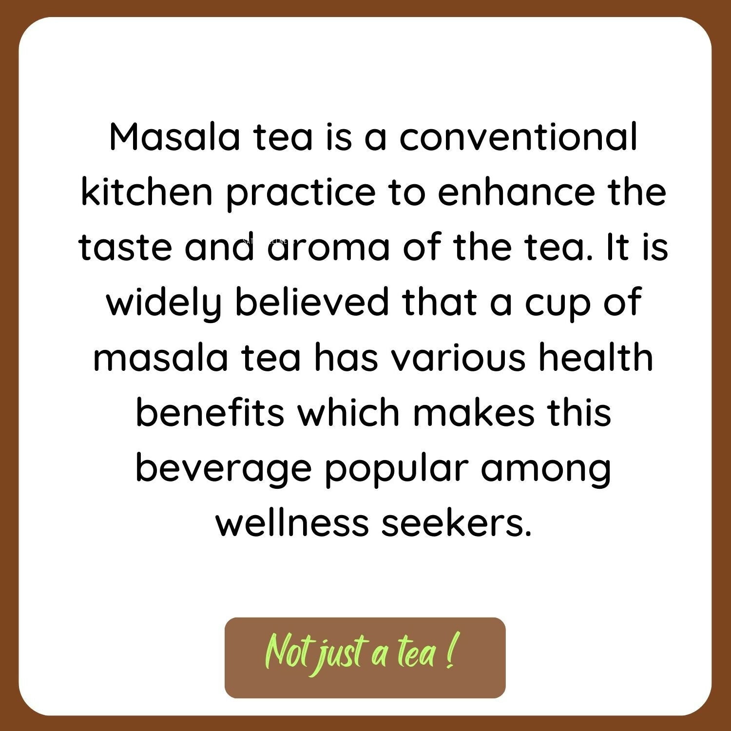 Satvi Wellness Tea masala | Indian Chai Masala | Tea Enhancer | Ginger tea mix 