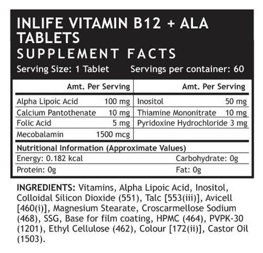 Inlife Vitamin B12 Tablets 