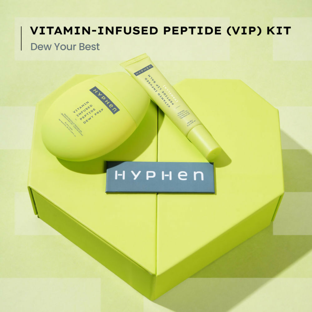 Hyphen By Kriti Sanon Vitamin Infused Peptide VIP Kit - Visible Dewy Glow & Moisturized, Juicy Lips 
