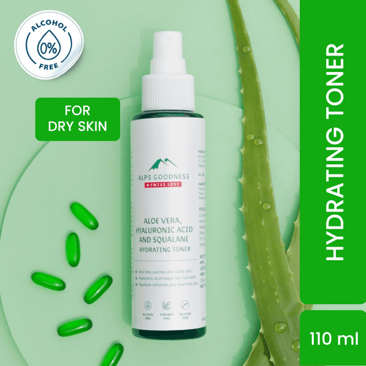 Alps Goodness Aloe Vera, Squalane & Hyaluronic Acid Hydrating Toner - Grab2buy