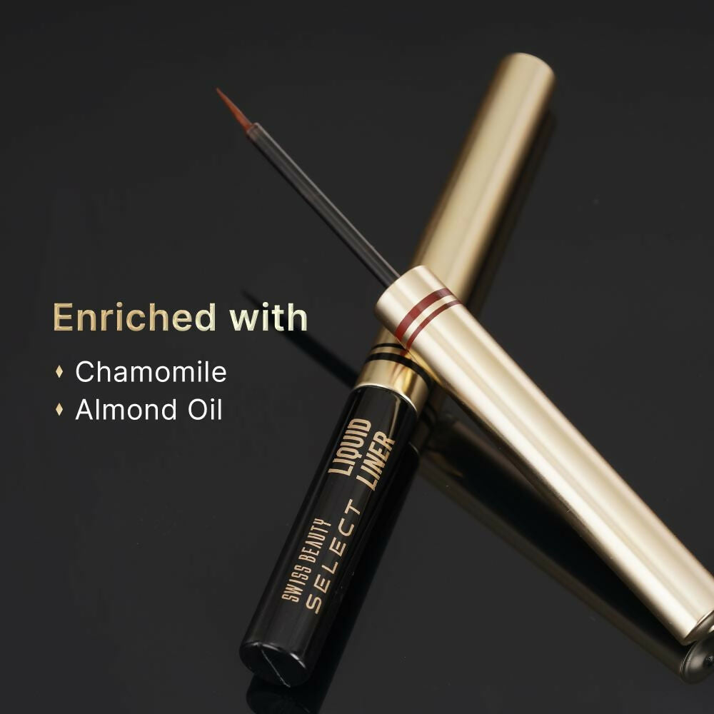 Swiss Beauty Select Here To Stay Liquid Liner, 3-Mood Brown 