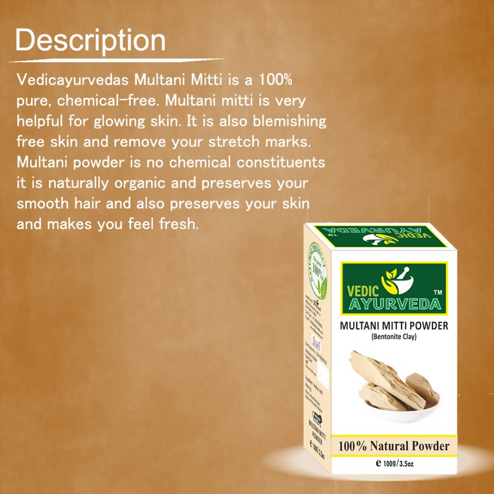 VedicAyurveda Multani Mitti Powder  Grab2Buy VedicAyurveda Grab2Buy