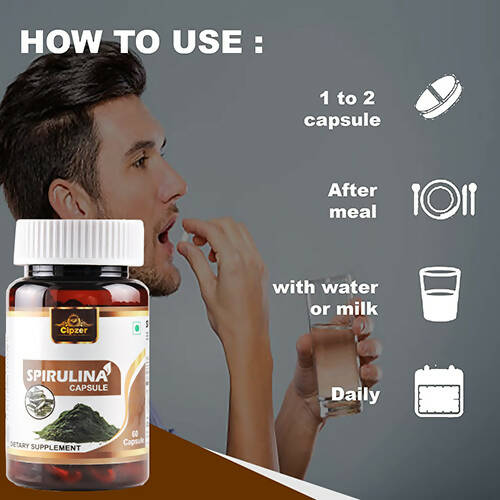 Cipzer Spirulina Capsules - Grab2buy