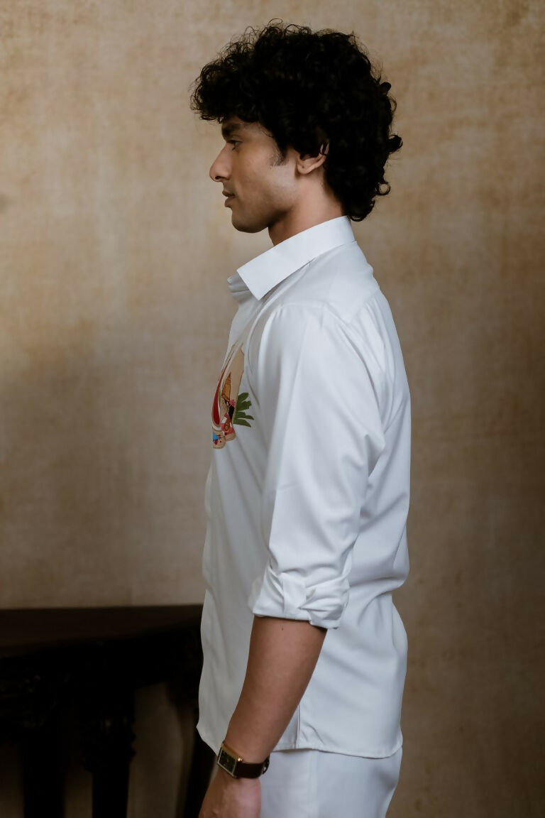 4Way White Chitra Srinivasa Shirt By Hilo Design 