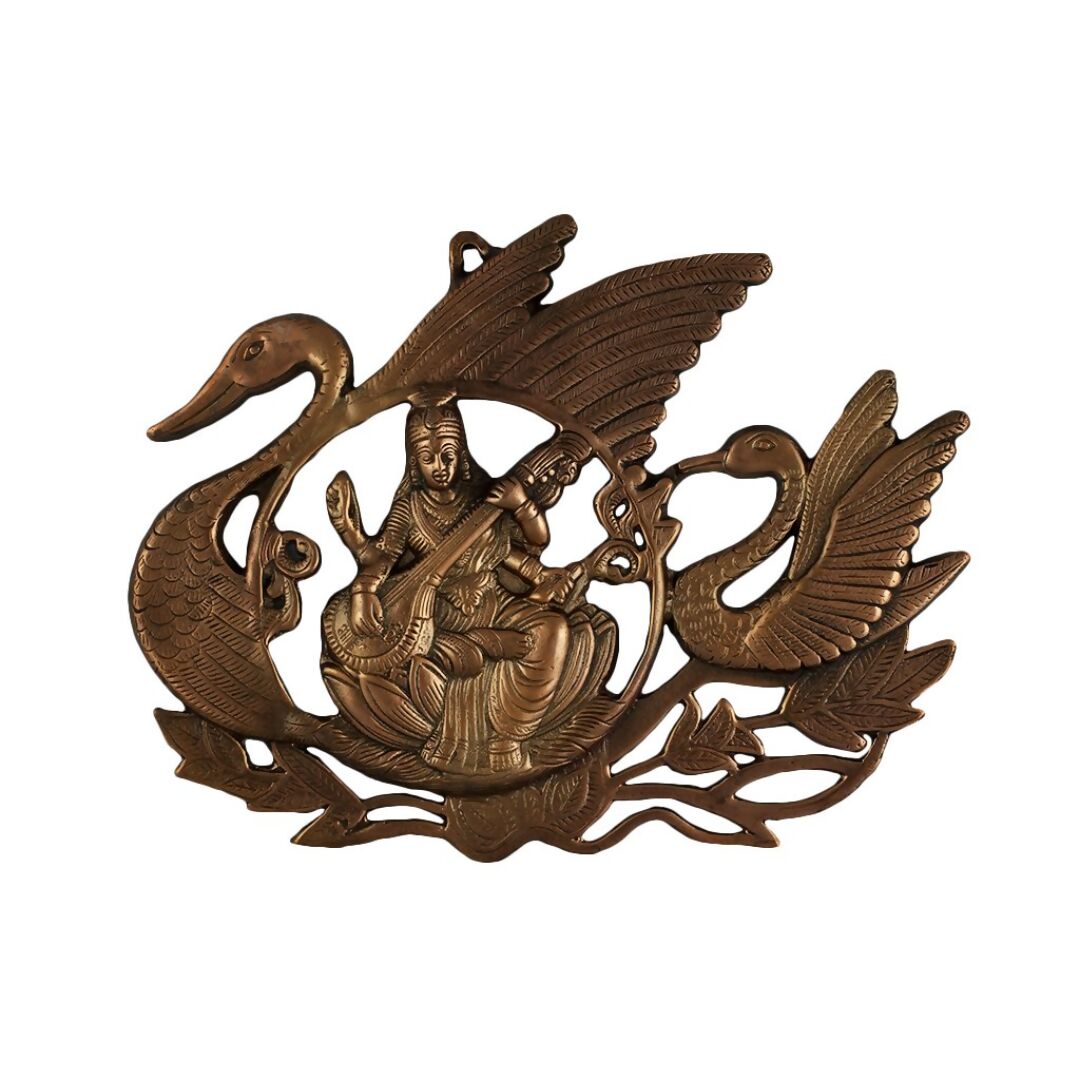 JY Wall Hanging Goddess Saraswati Hans Idol - Grab2buy